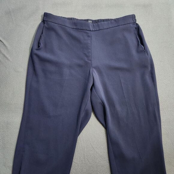 J. Crew Women 18 Navy High Rise Elastic Waist Jamie Dress Pant - Picture 3 of 11